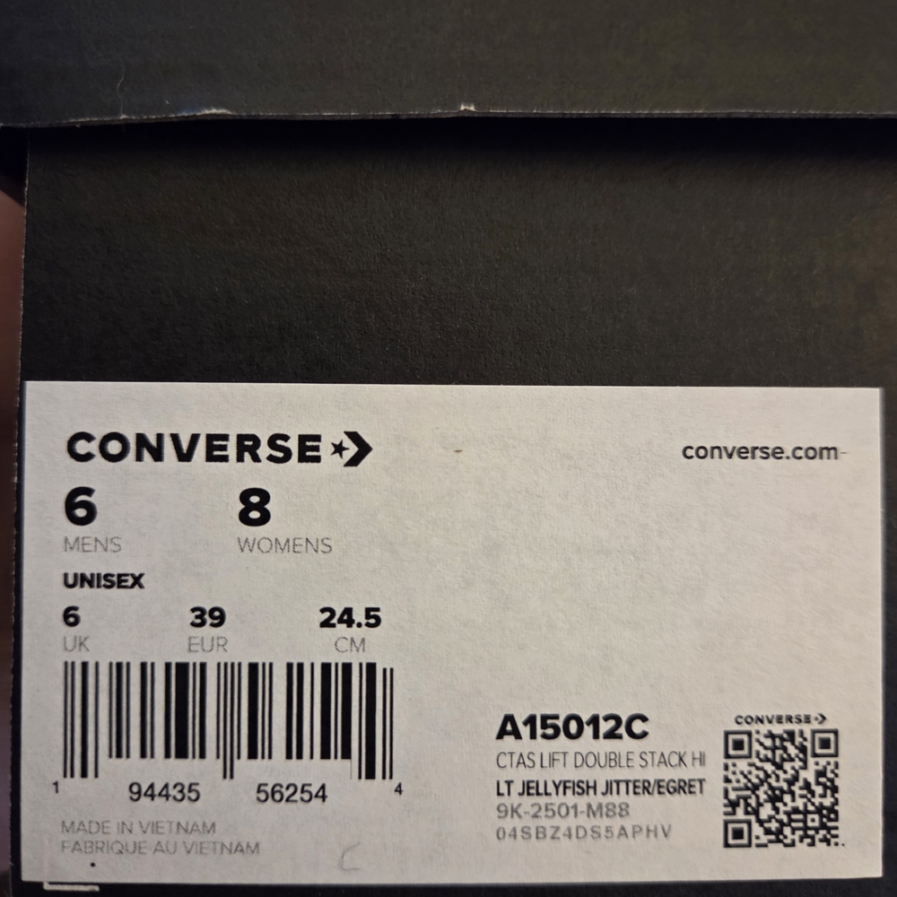 NIB!! Converse Chuck Taylor All Star Lift Double Stack Pink Womens 8 - Picture 4 of 4